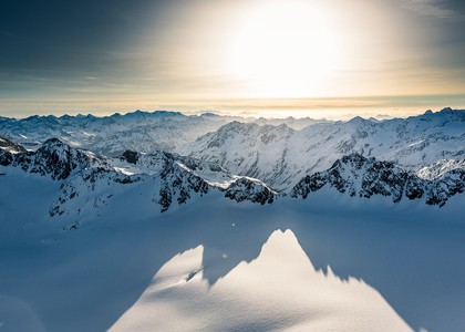 Sonnenuntergang in Sölden